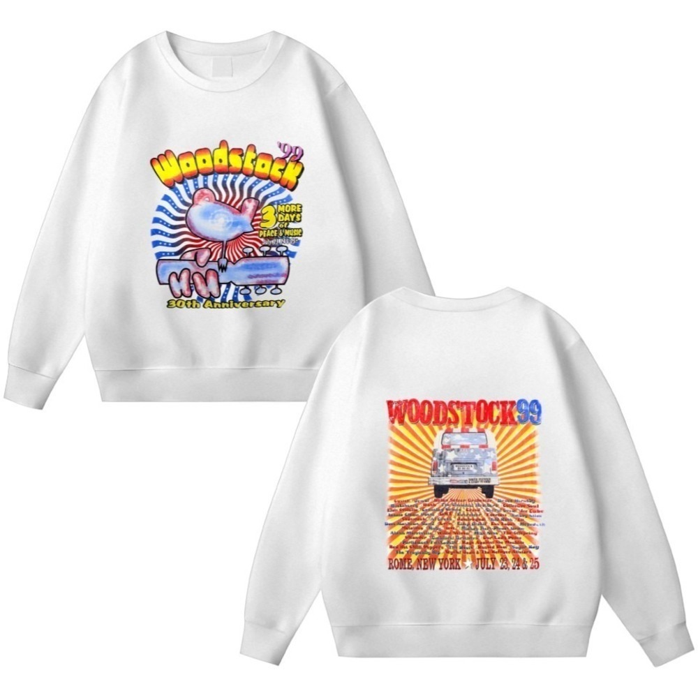 Woodstock 99 2 Sided Music Festival Fan Sweatshirt